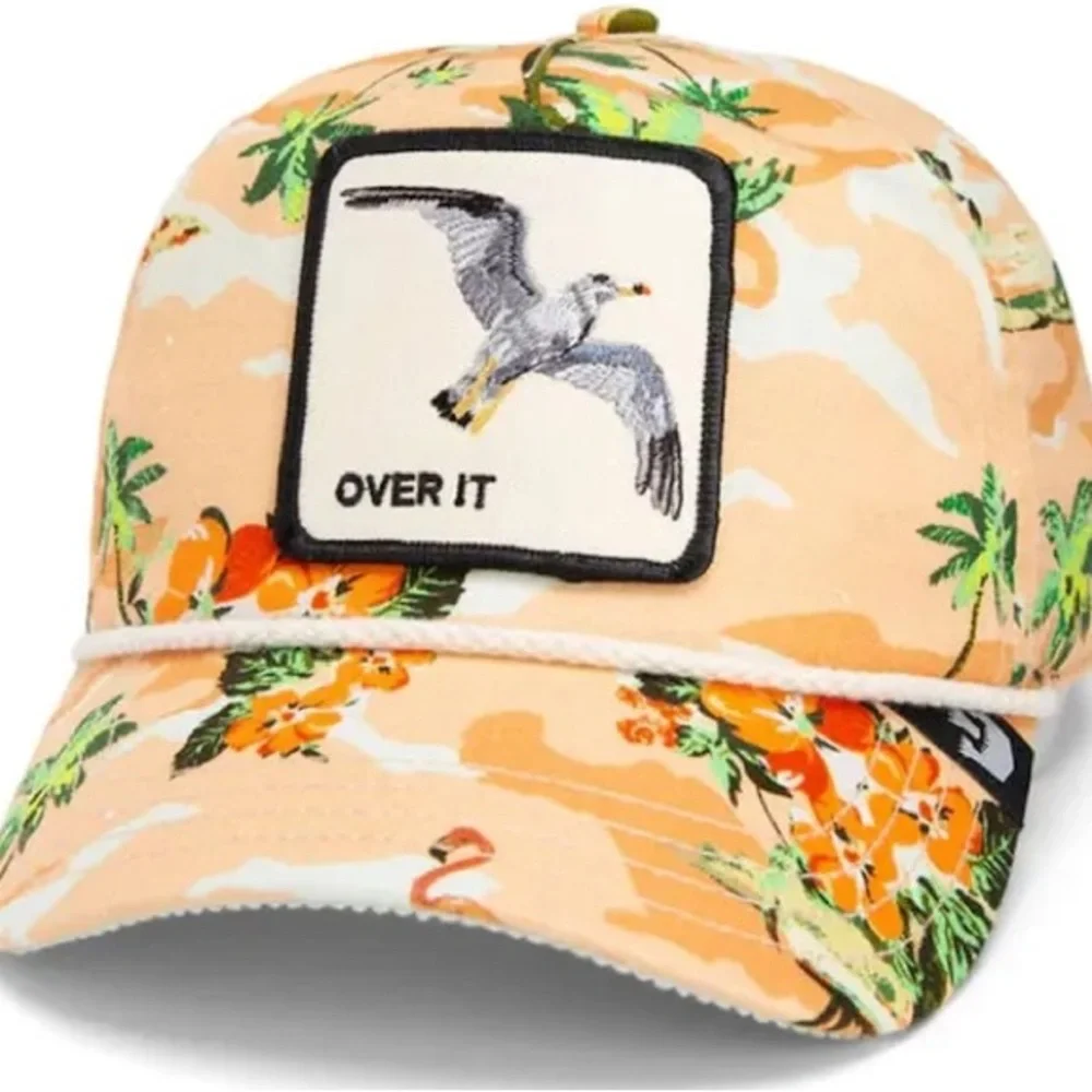 Goorin Bros Floral Tan Cap - Quittin Time - Over It - Picture 1 of 5